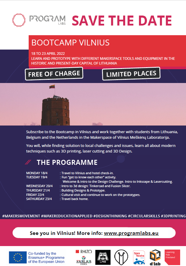 Vilnius bootcamp flyer