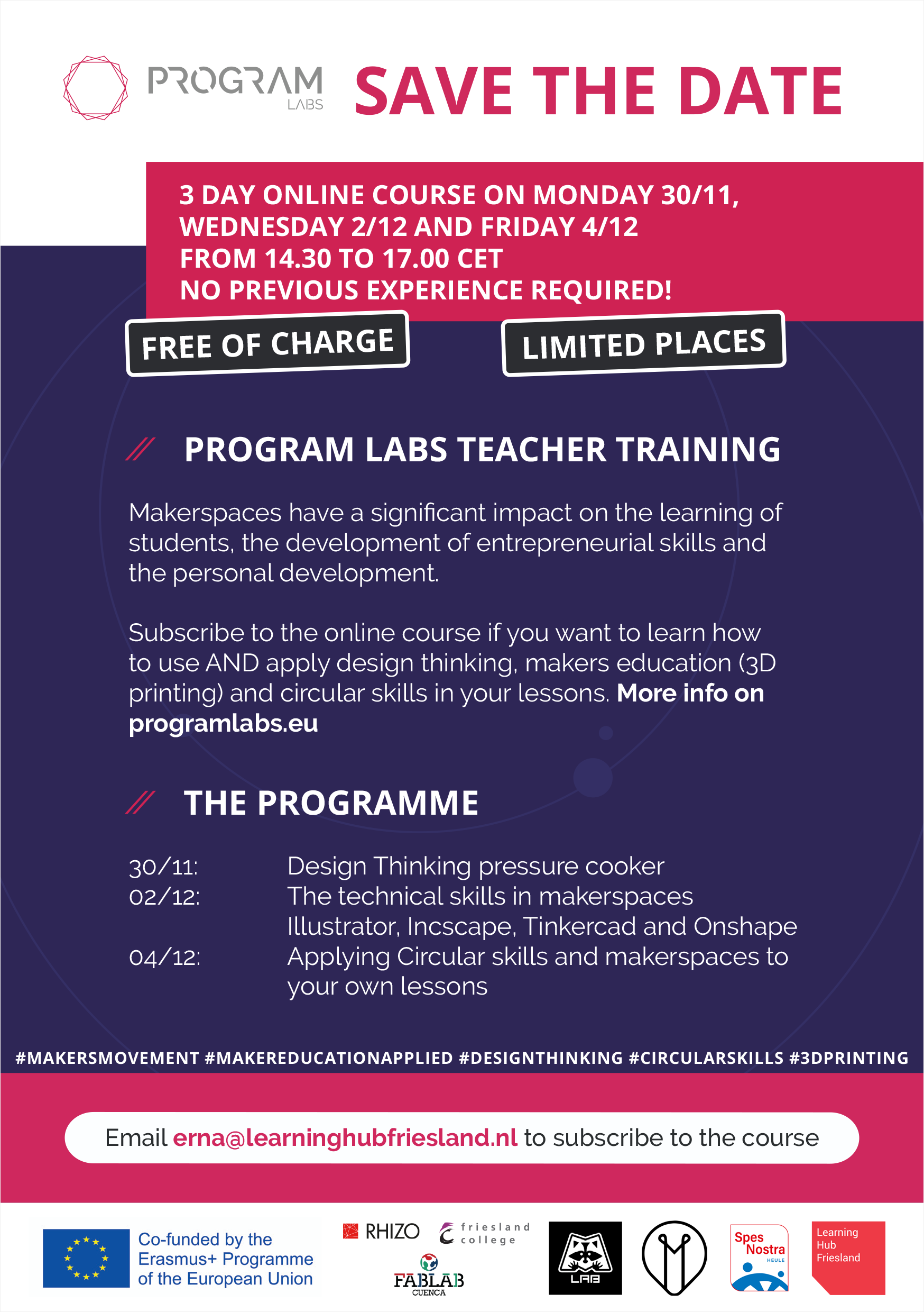 Teacher training flyer